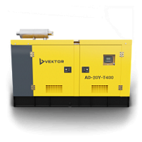 картинка Дизельный генератор Vektor AD-20Y-T400 в шумозащитном кожухе с АВР компании Нова Механика